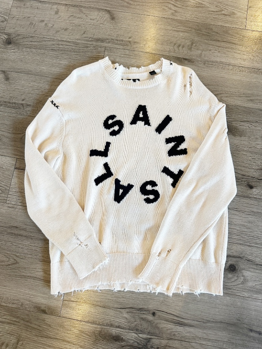 ALL SAINTS DIAGEO CREW SWEATER (XSMALL BUT OVERSIZED MEDIUM FIT) - Picture 3 of 5